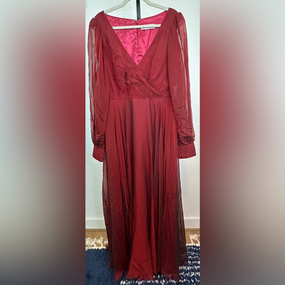 Mac Duggal | A-Line Chiffon Gown - Picture 3 of 5